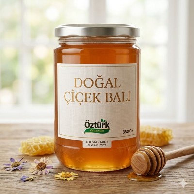 Hakiki Süzme Çiçek Balı  850 Gr